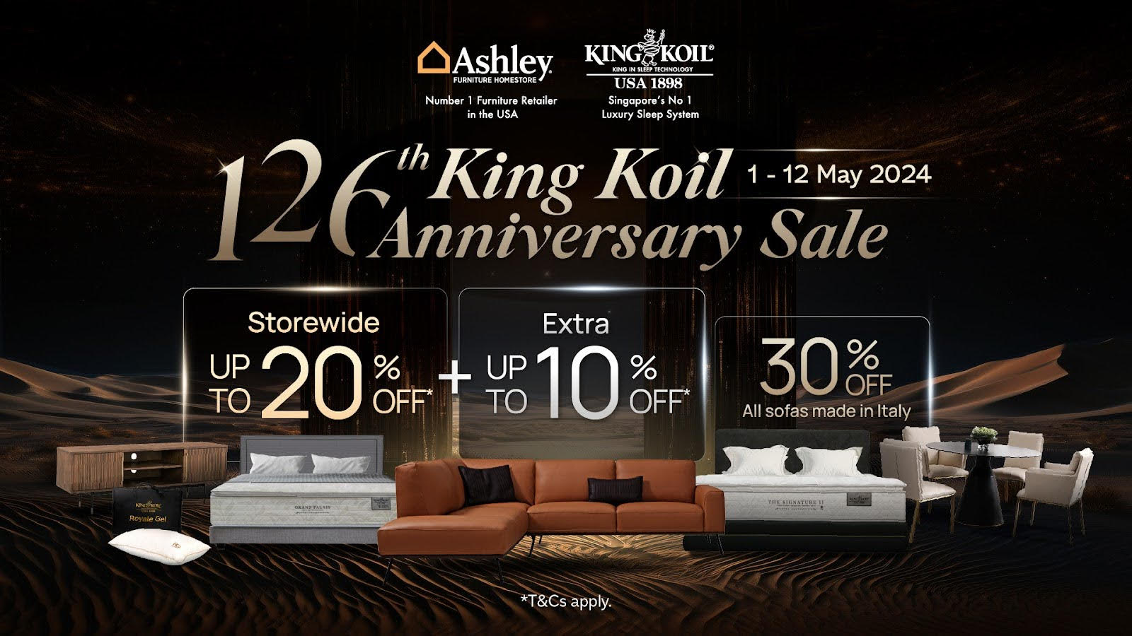 Read more about the article [Exclusive Sale] King Koil’s 126th Anniversary Sale Unveils Irresistible Deals from 1 – 12 May 2024