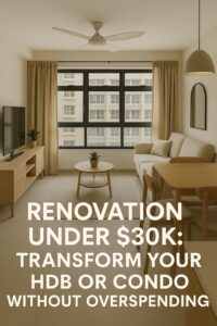 Read more about the article Renovation Under $30K: Transform Your HDB or Condo Without Overspending
