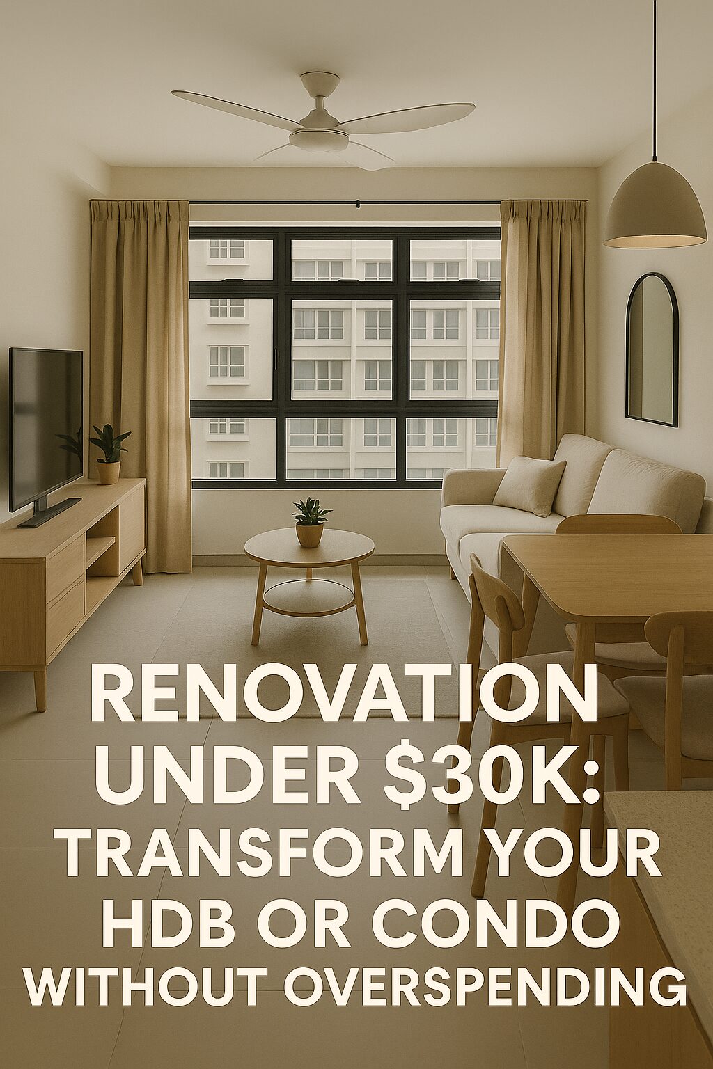You are currently viewing Renovation Under $30K: Transform Your HDB or Condo Without Overspending